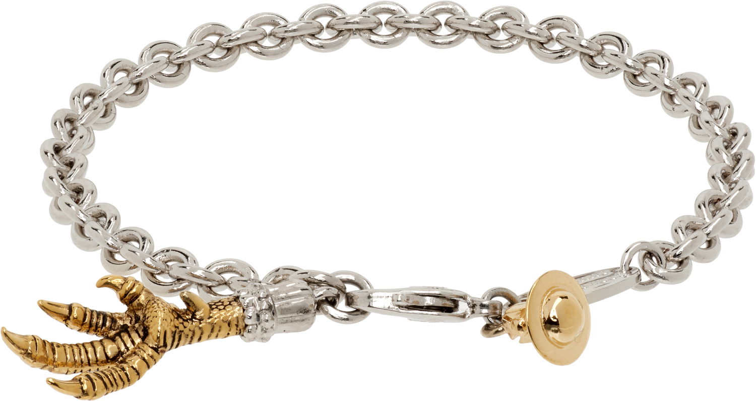 Гривна Vivienne Westwood Vivienne Westwood Joselita Chain Bracelet with Orb and Claw Charms Металик | 61020254-02R042-, 1