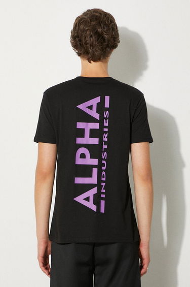 Тениска Alpha Industries T-Shirt With Print Черно | 128507.682, 0
