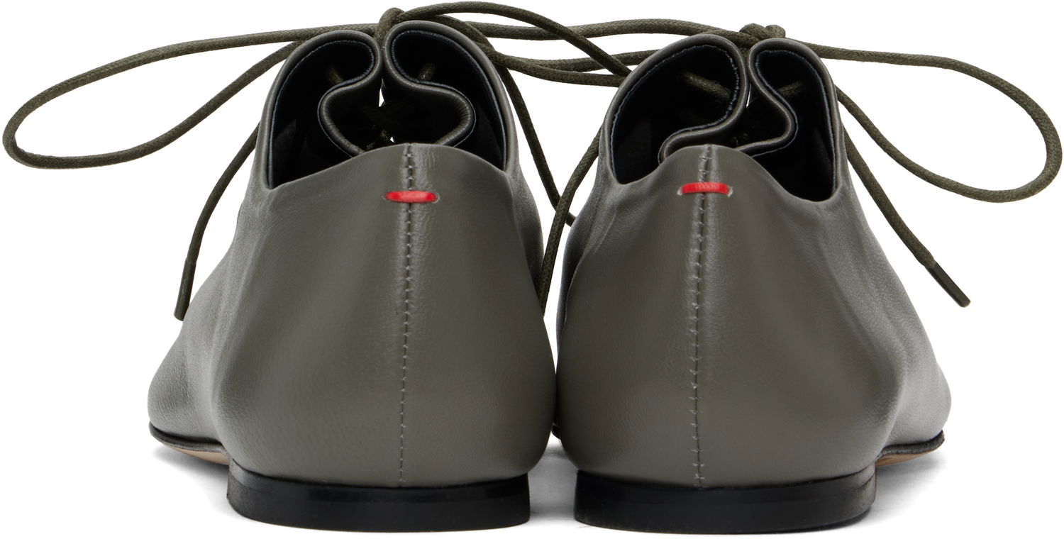 Облекло Aeyde Aeyde Isla Nappa Leather Derbys Зелено | A11-FL-RKLS08FL166-SS25-1007-007, 1