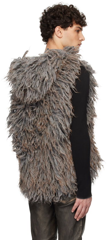Жилетка Diesel Furry Knit Vest Сиво | A17039-0DBDJ-96X, 2