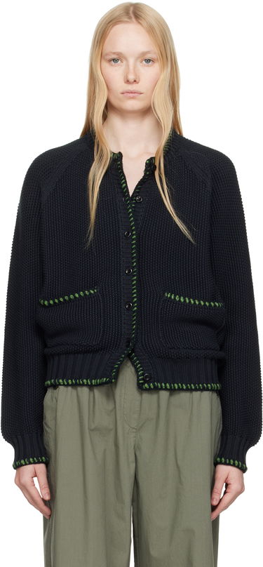 Пуловер YMC YMC Lotus Knit Cardigan Черно | Q8YAH, 0