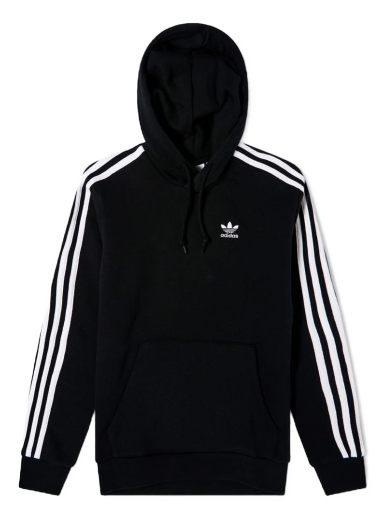 Суитчър adidas Originals 3 Stripe Hoody Черно | IA6346