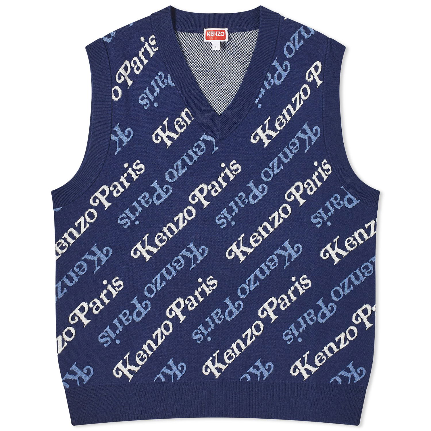 Жилетка KENZO Verdy x Knit Vest Тъмно синьо | FE55PU4583CB-77, 0