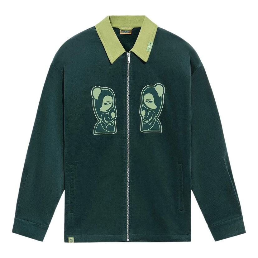 Яке Li-Ning Jacket with Logo Print Зелено | AFDRA33-3