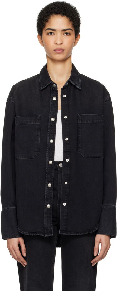 Риза Anine Bing Denim Shirt Черно | A-07-10238-WBL1, 0