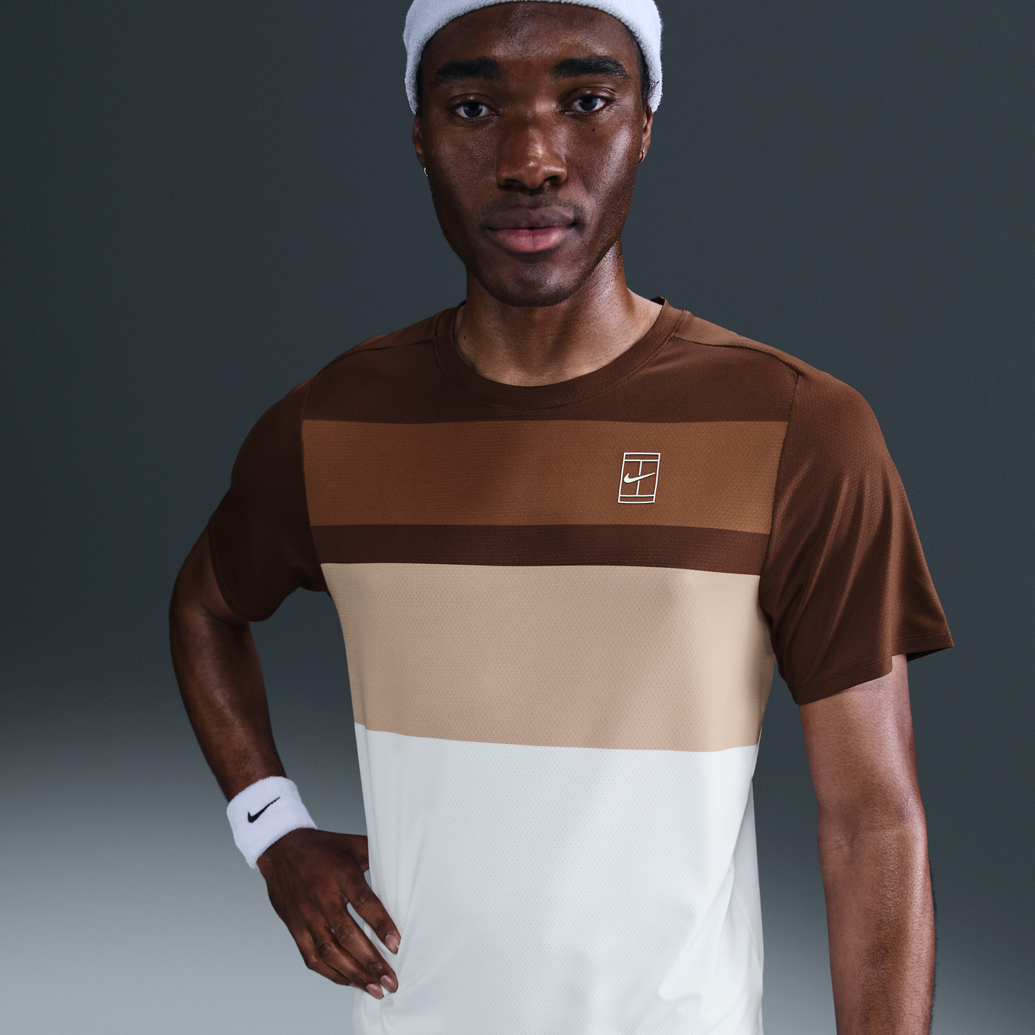 Тениска Nike NikeCourt Advantage Tennis T-Shirt Кафяво | FZ9845-259, 1