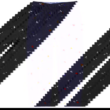 Панталони BEAMS Beams Plus 2 Pleat Embroidered Trousers, Size Small Тъмно синьо | 3823-0172-874-79, 0