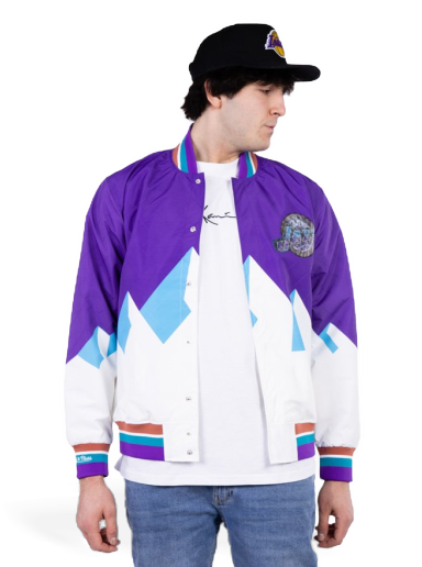 Яке бомбър Mitchell & Ness 75th Anniversary Warm Up Jacket Многоцветен | OJBF1201-UJAYYPPPPURP