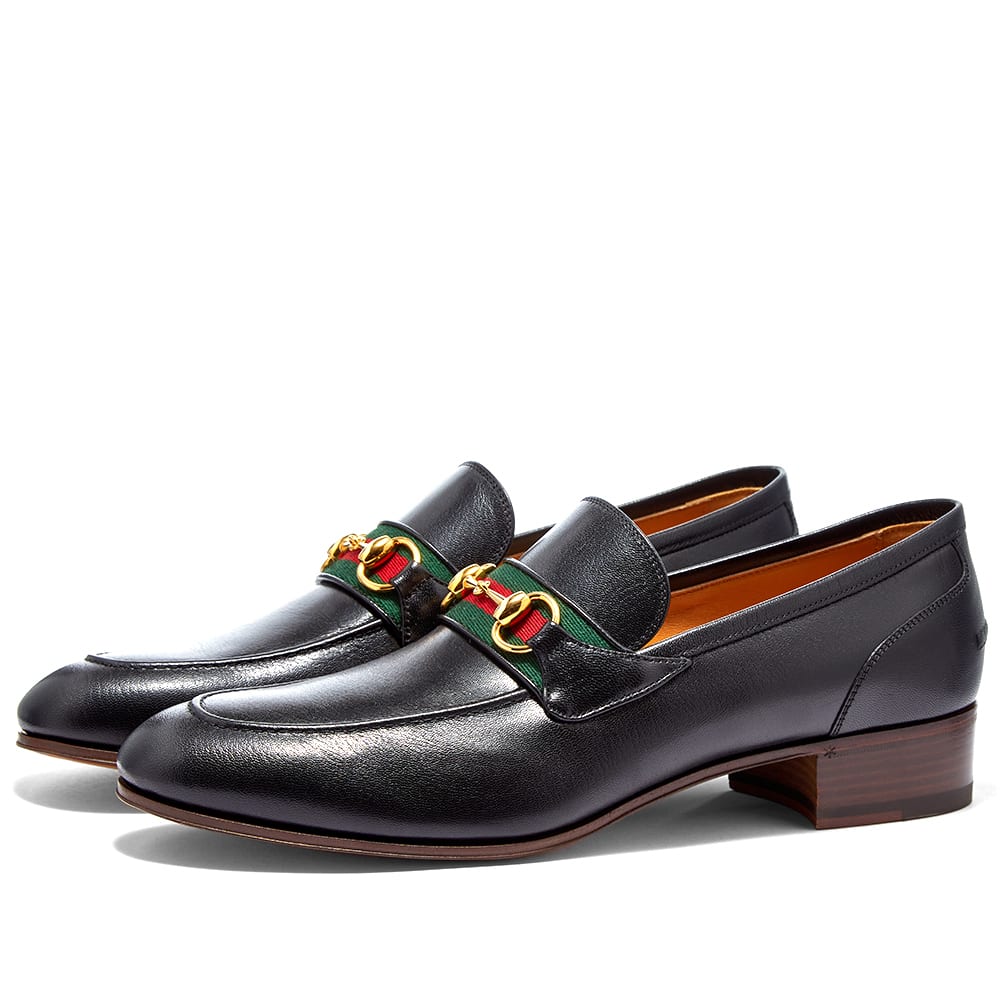 Кецове и обувки Gucci Gucci Paride Horsebit Loafer Черно | 655579-0G0P0-1060, 0