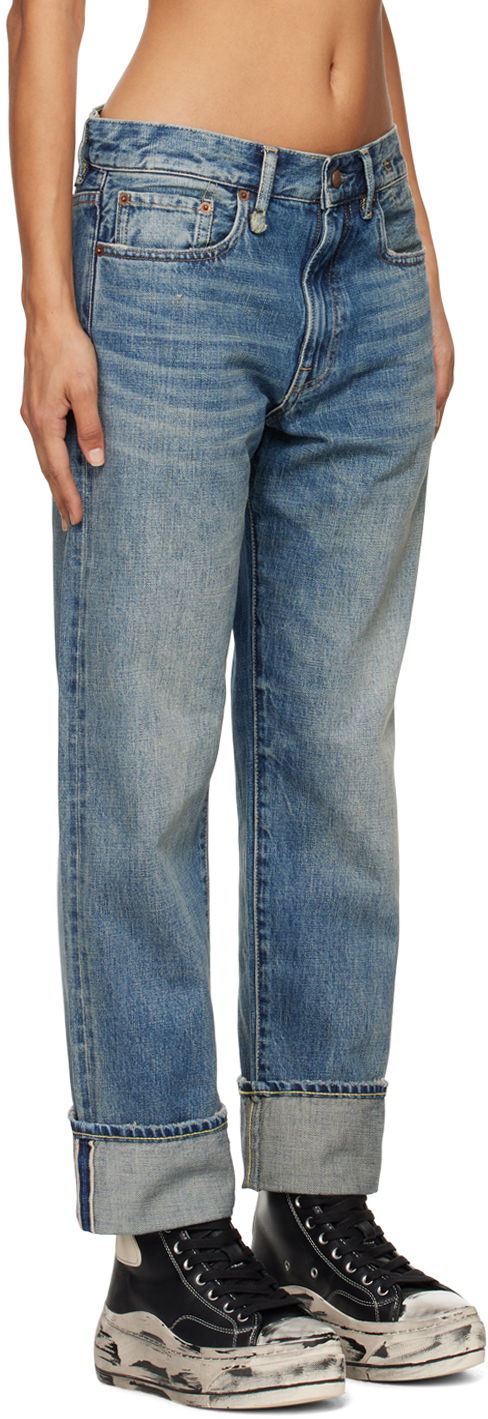Дънки R13 R13 Boyfriend Jeans Синьо | R13W5083-D250C, 1