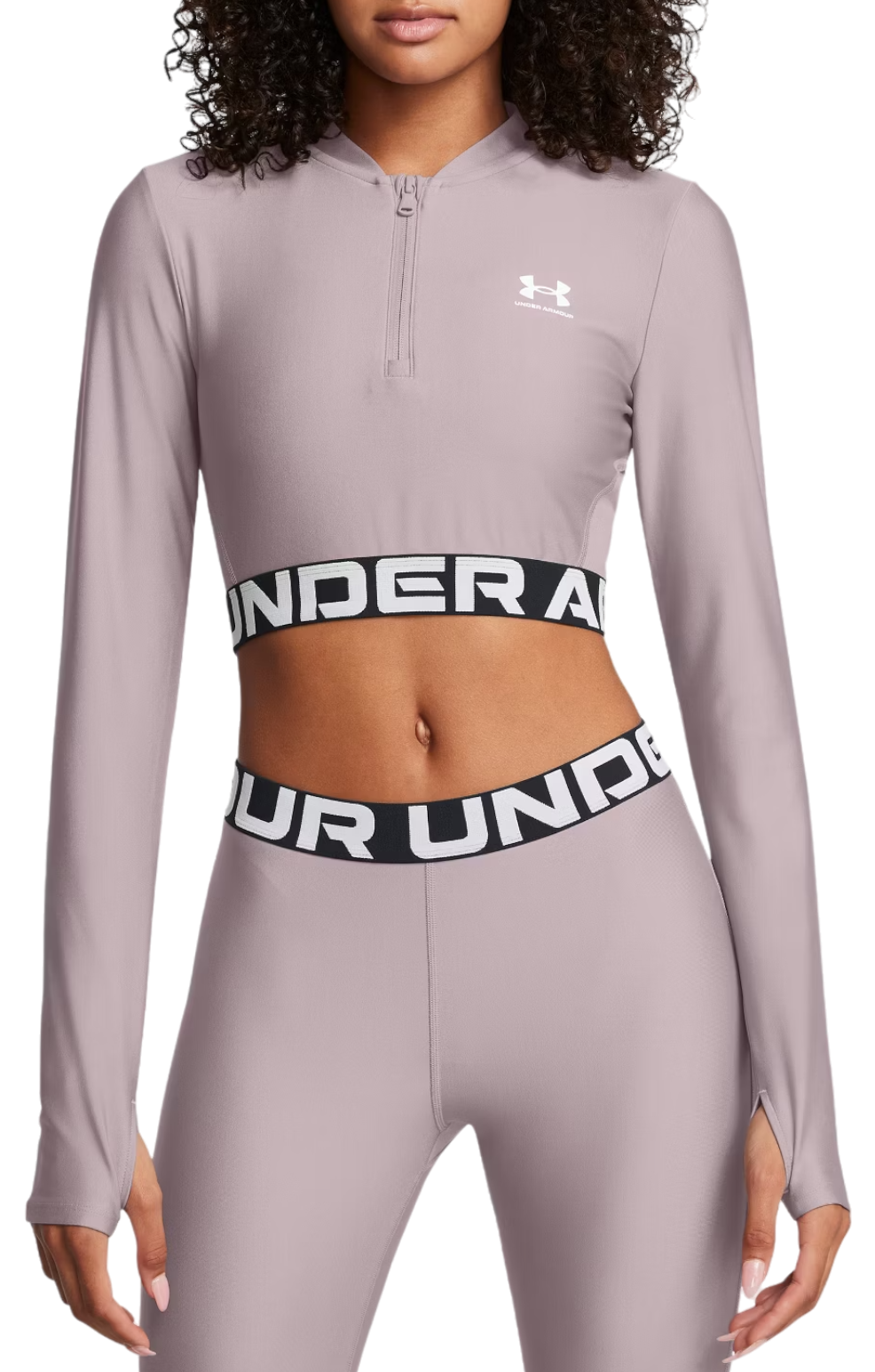 Тениска Under Armour HeatGear® Rib Shirt Лилаво | 1388692-015, 0