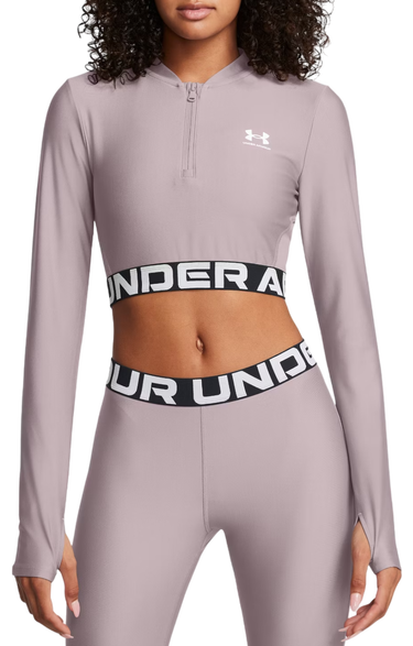 Тениска Under Armour HeatGear® Rib Shirt Лилаво | 1388692-015, 0