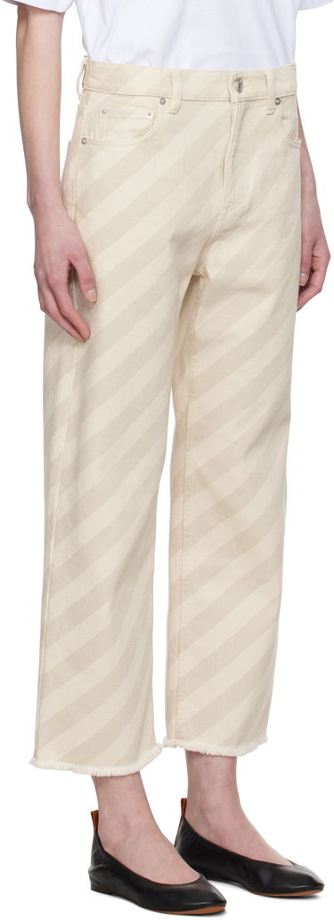 Дънки Marni Marni 5-Pocket Striped Cropped Jeans Бежово | PAJD0425Y0 USCX37, 1