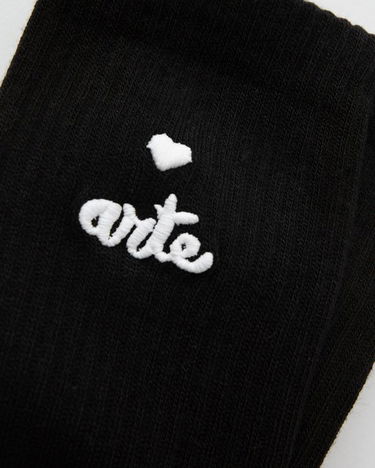 Чорапи Arte Antwerp Heart Logo Crew Socks Черно | SS25-182M-BLACK, 2