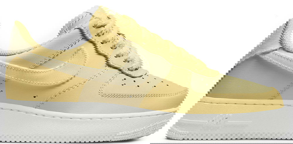 Кецове и обувки Nike Air Force 1 Low Cross Stitch Light Lemon Жълто | DJ9945-700, 0