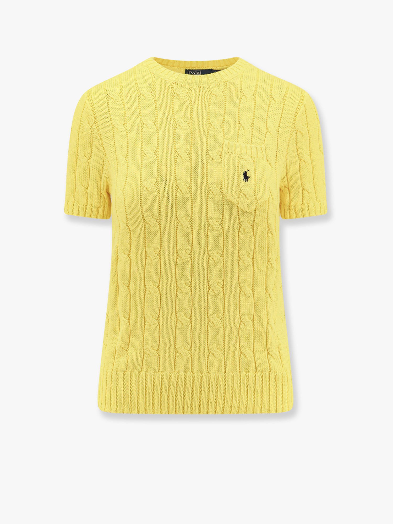 Пуловер Polo by Ralph Lauren Women's Cable Knit Sweater with Pocket by Polo Ralph Lauren Жълто | 211895379014, 0