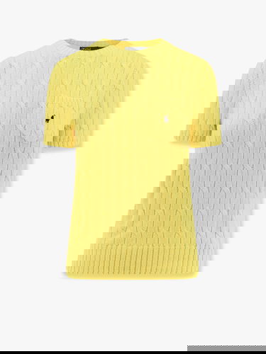 Пуловер Polo by Ralph Lauren Women's Cable Knit Sweater with Pocket by Polo Ralph Lauren Жълто | 211895379014, 0