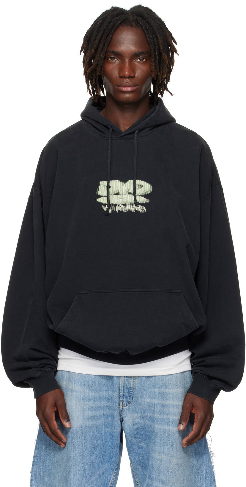 Суитчър VETEMENTS Vetements 'DVD' Oversized Hoodie Черно | UH76HD380B