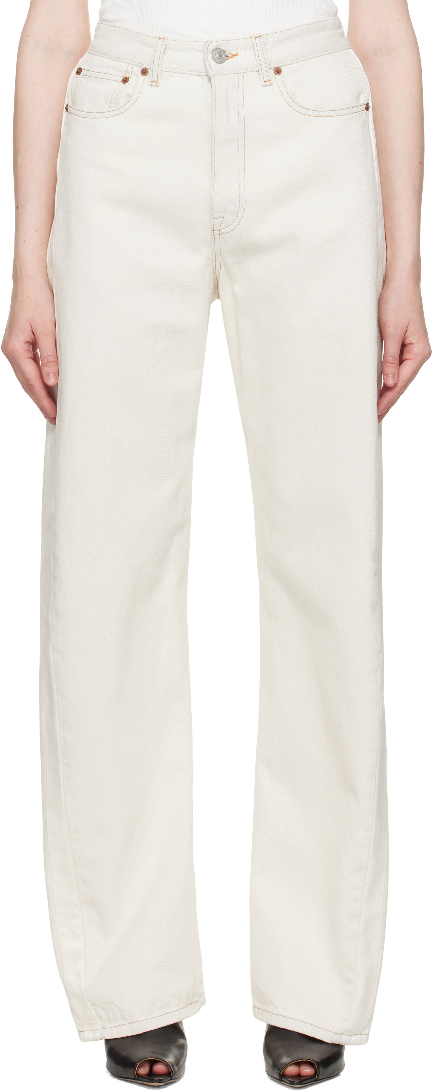 Дънки Maison Margiela MM6 Maison Margiela 5 Pocket Jeans Бяло | S62LB0190 M30018, 0