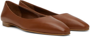 Pокля Manolo Blahnik Manolo Blahnik Gelista Ballerina Flats Кафяво | 221-0950, 3