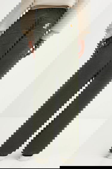 Панталони Carhartt WIP Single Knee Wide-Leg Workwear Pants Зелено | I034798.494O, 2