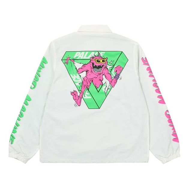 Ветровка Palace M-Zone Crossover Devil Print Long Sleeve Jacket Бяло | P20JK124