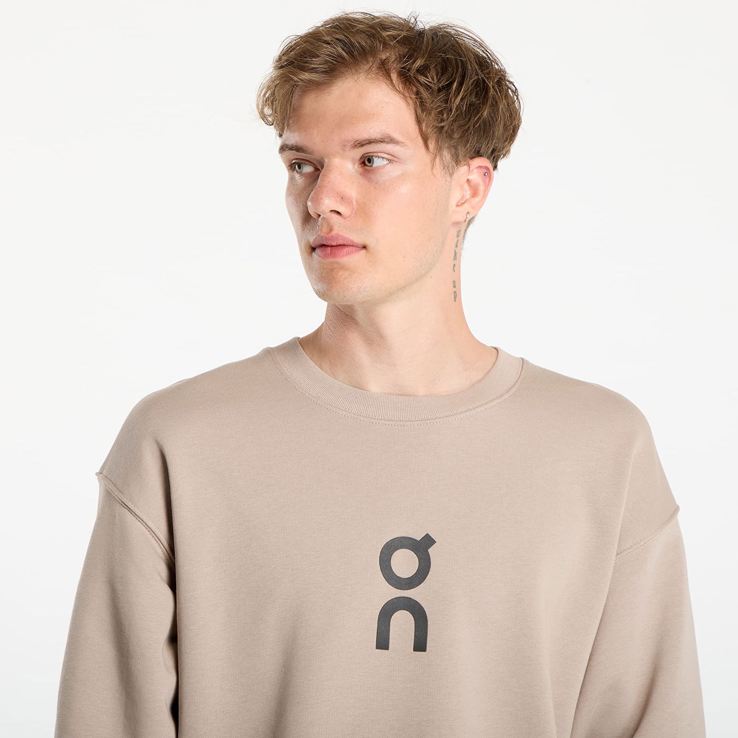 Суитчър On Running Club Crew Sweatshirt XL Бежово | 1ME10340603, 0