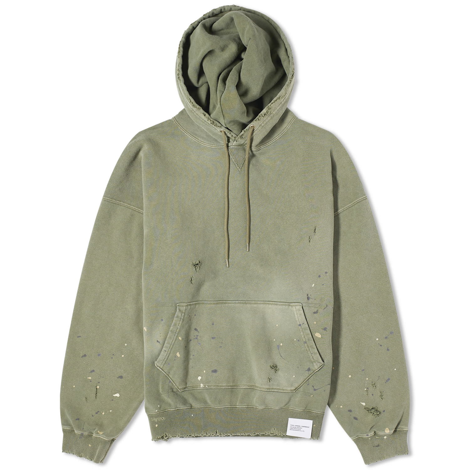 Суитчър Neighborhood Damage Hoodie Зелено | 232OKNH-CSM02-OD, 0