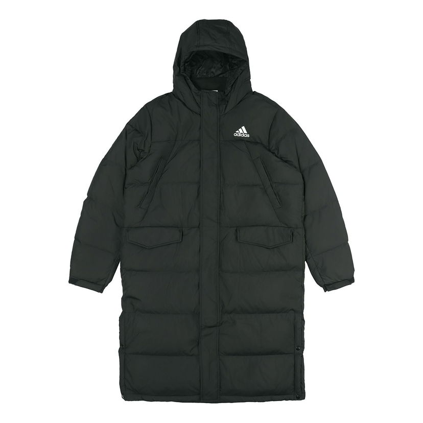 Парка adidas Originals 3-Stripes Long Down Parka Черно | GK0664