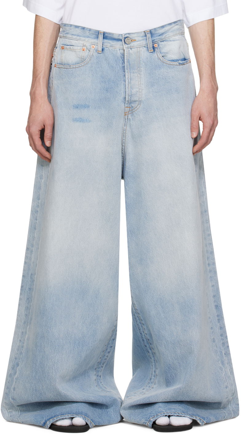 Дънки VETEMENTS Big Shape Jeans Сиво | UE64PA140N