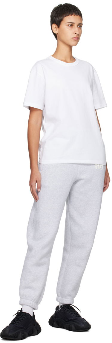 Тениска Alexander Wang Puff Logo T-Shirt Бяло | 4CC3221357, 3