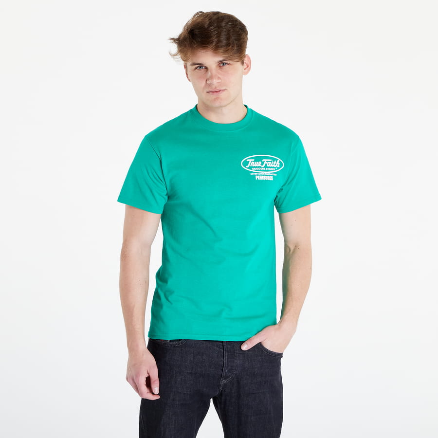 Тениска Pleasures Faith T-shirt Тюркоазено | P22f058 green, 0