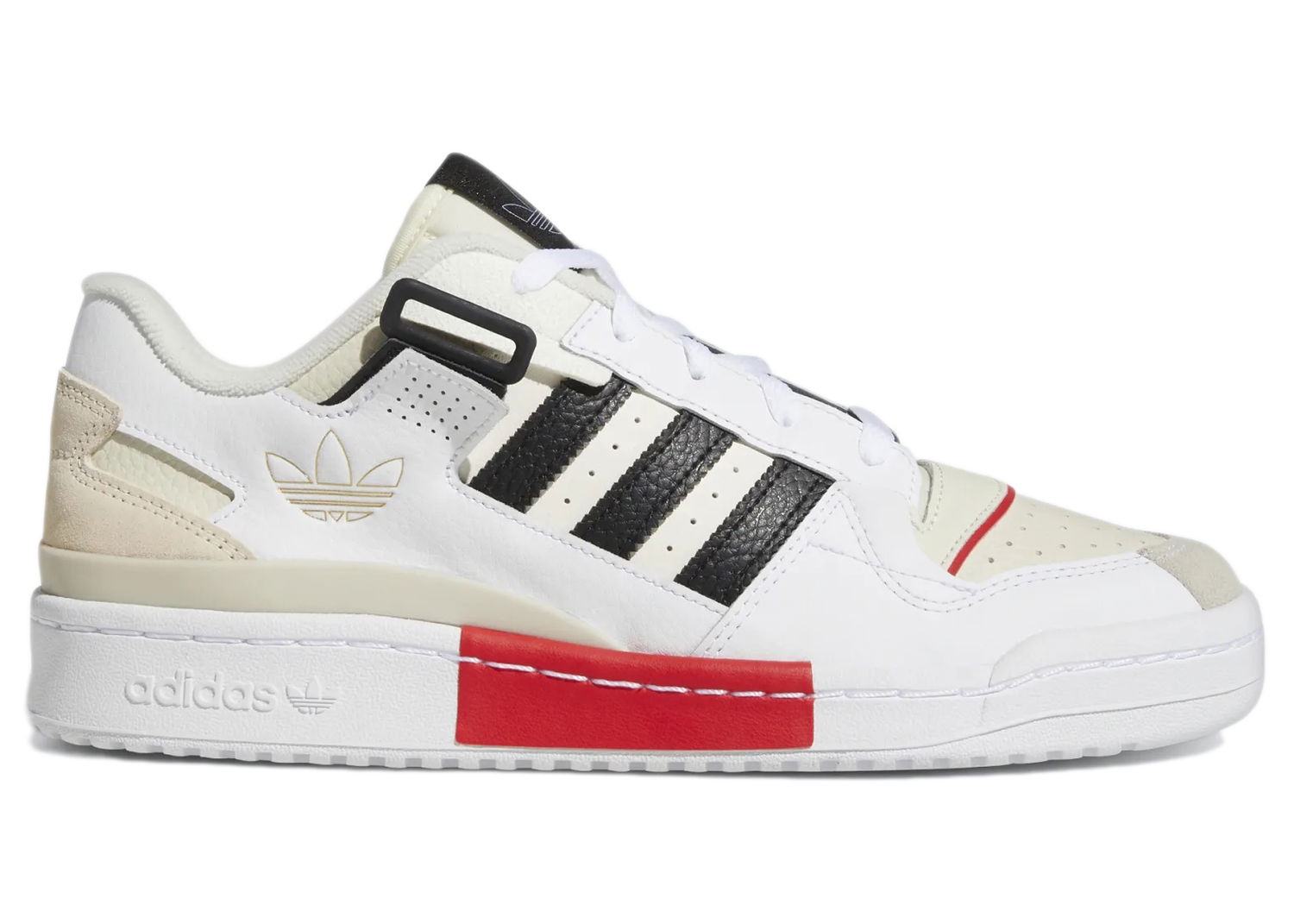 Кецове и обувки adidas Originals Forum Exhibit Low White Vivid Red Бяло | GZ0937, 0