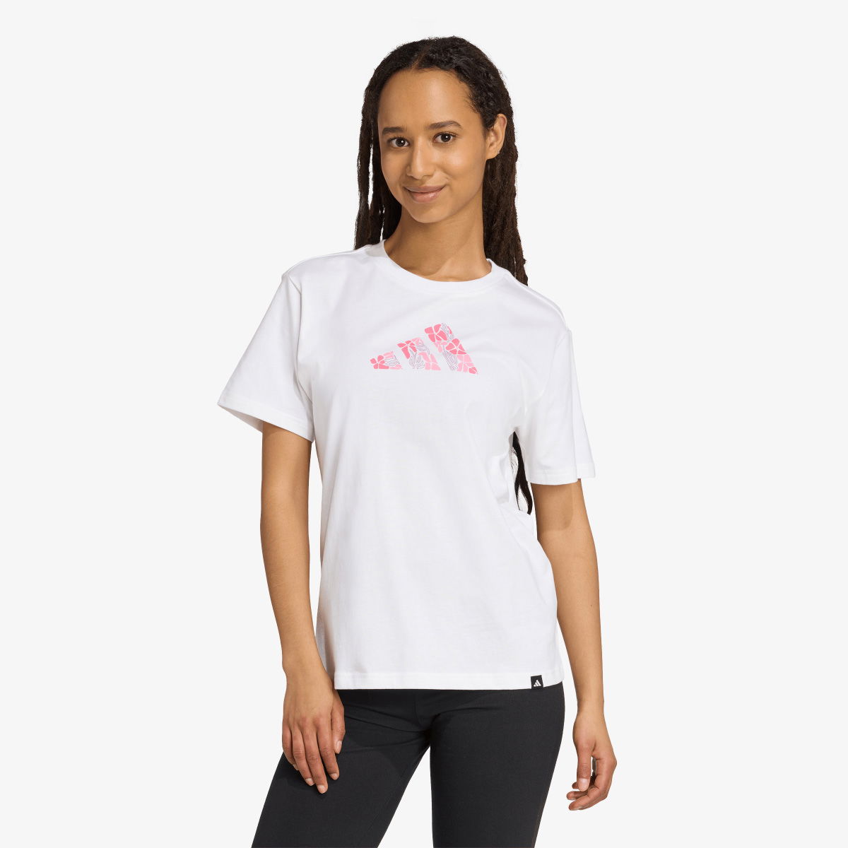 Тениска adidas Originals Floral Graphic Tee Бяло | JV6085, 1