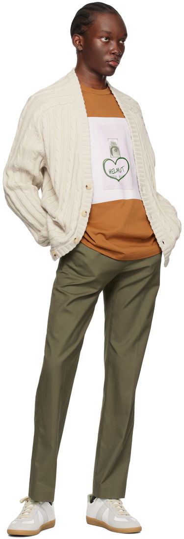 Пуловер Helmut Lang Helmut Lang Cable Knit Cardigan Бежово | N04HM704, 3