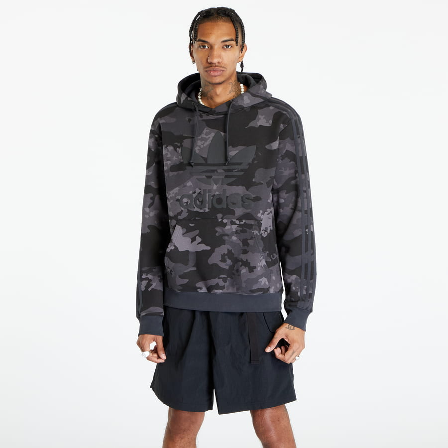 Суитчър adidas Originals Camo Aop Hoodie Carbon Зелено | IK3542, 0
