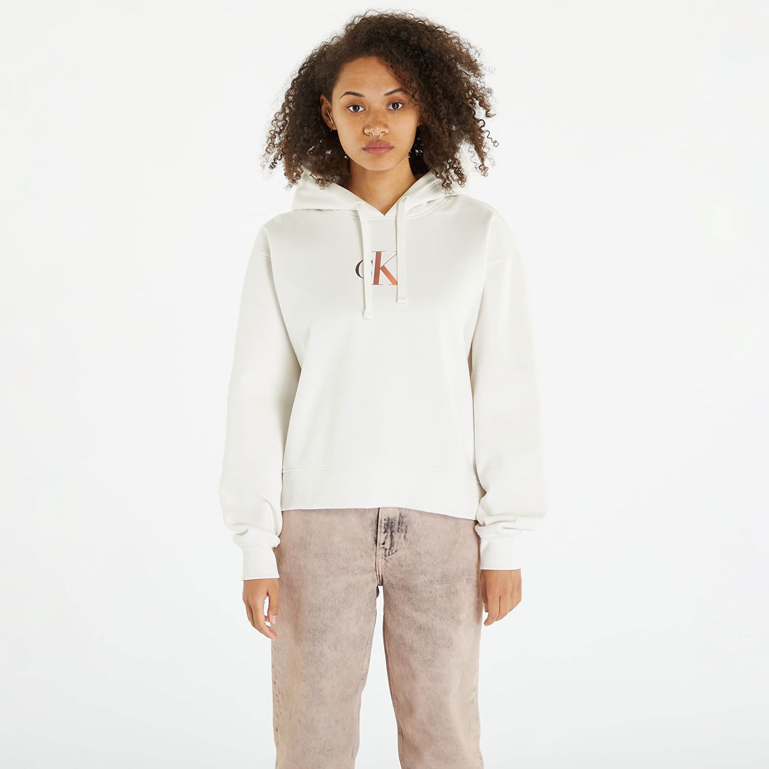 Суитчър CALVIN KLEIN Gradient Hoodie Бяло | J20J222346 YBI, 0