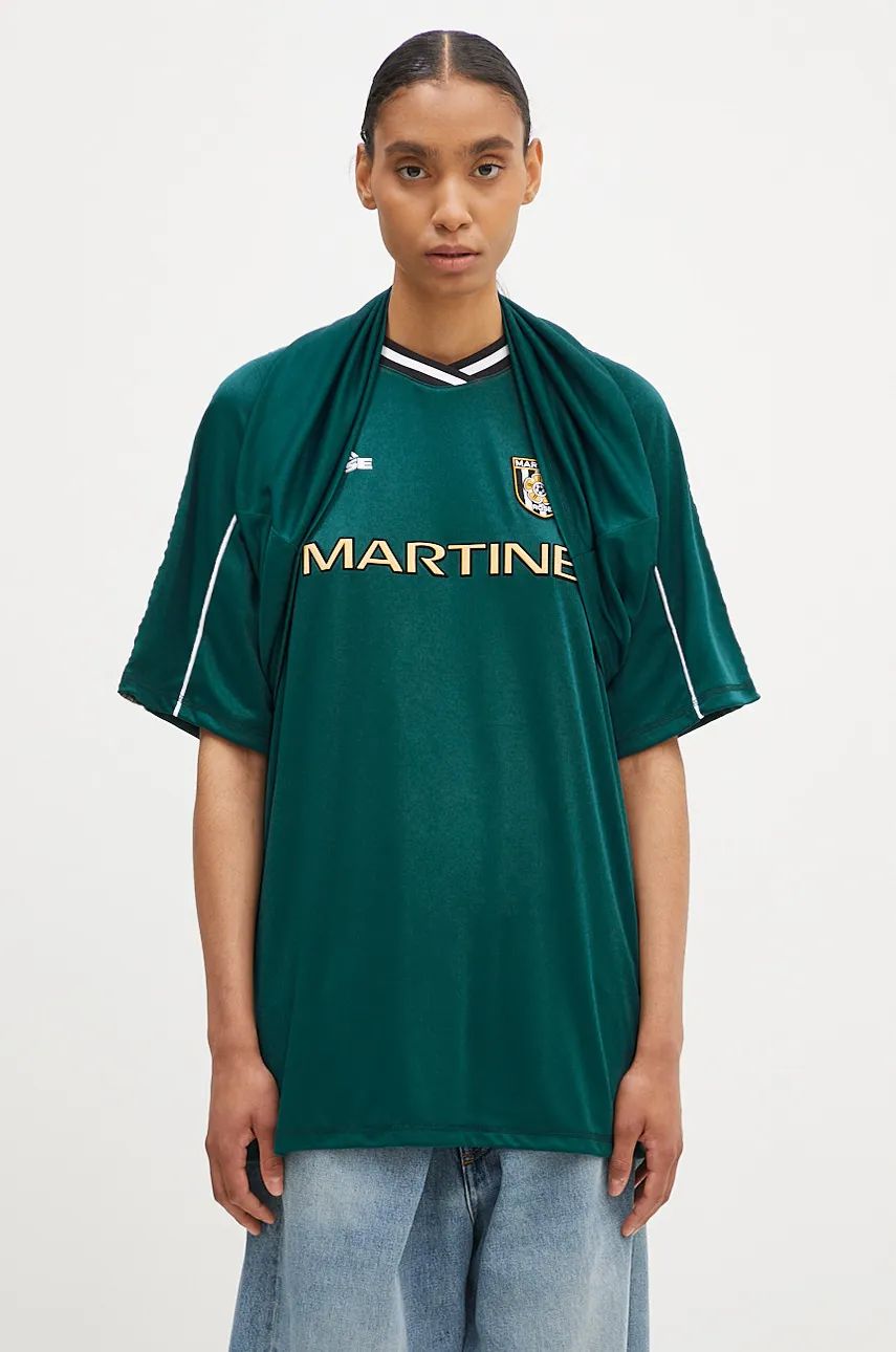 Тениска Martine Rose Celebration Football T-Shirt With Print Зелено | 135JT01400, 1