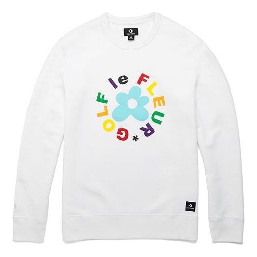 Пуловер Converse Golf Le Fleur Crew Sweatshirt Бяло | 10009027-A02