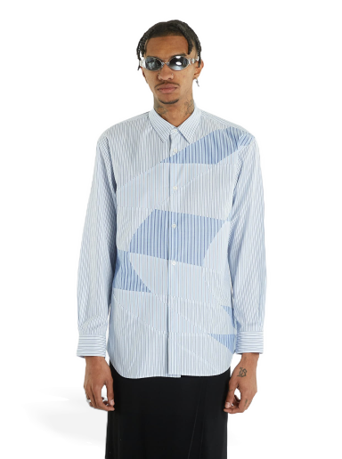 Woven Stripe Mix Shirt