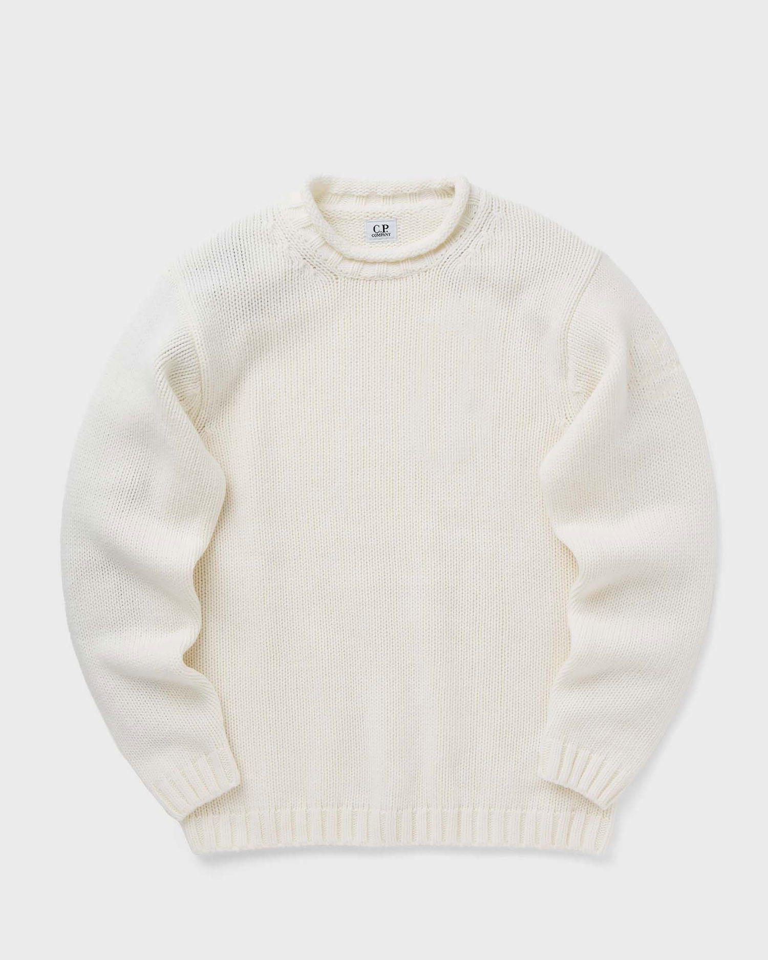 Пуловер C.P. Company LAMBSWOOL GRS BOXY MOCK NECK KNIT Бяло | 17CMKN171A110149A-103, 0