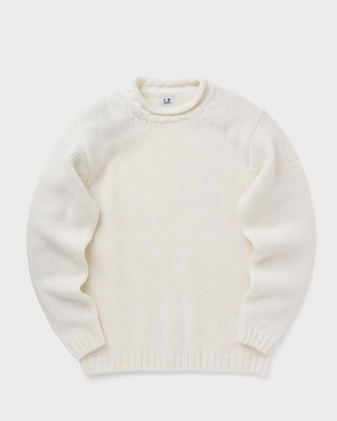 Пуловер C.P. Company LAMBSWOOL GRS BOXY MOCK NECK KNIT Бяло | 17CMKN171A110149A-103, 0