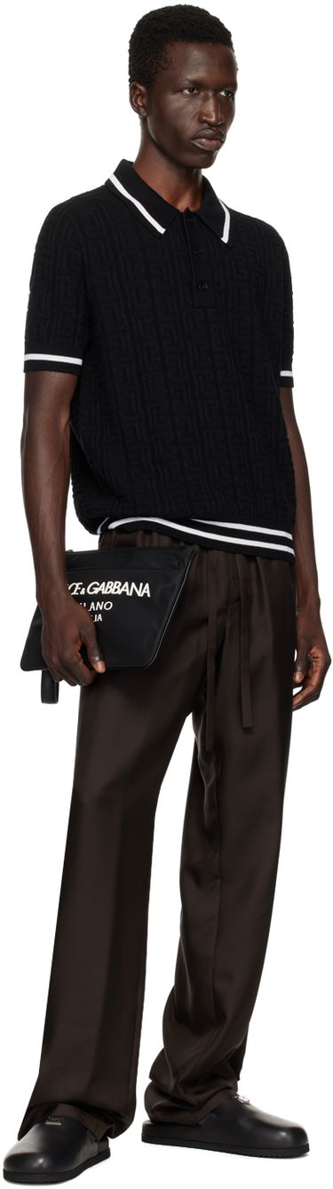 Портфейл Dolce & Gabbana Pouch With Logo Черно | BP3259AG182, 3