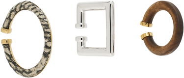Обеци Jacquemus Jacquemus La Croisière "The Ear Jewelry" Ear Cuff Set Металик | 25E251JW748-3233, 1