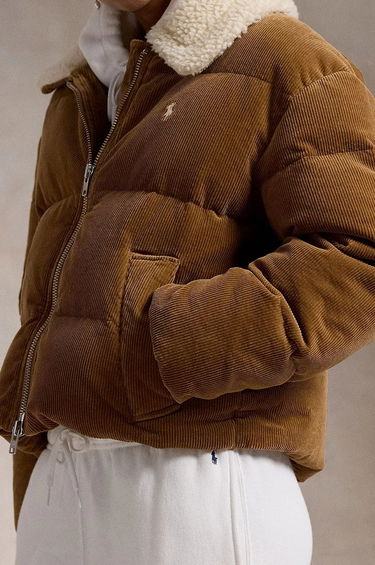 Пухо яке Polo by Ralph Lauren Corduroy Puffer Jacket Кафяво | 211947668, 3