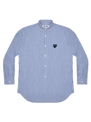 Риза Comme des Garçons PLAY Striped Shirt Синьо | AZ B018 051 1