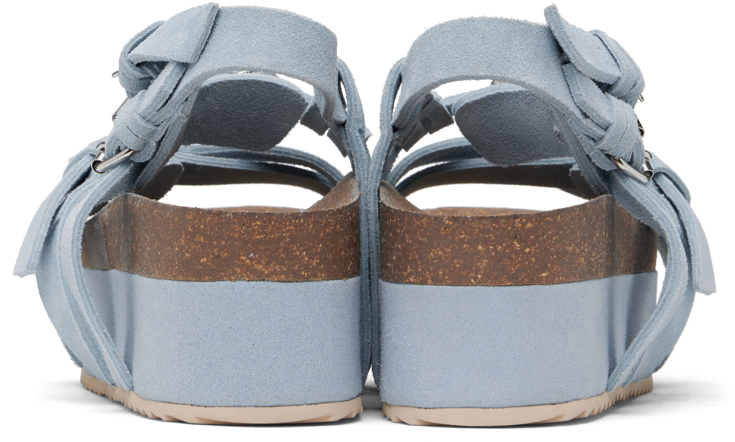 Pокля R13 R13 Suede Platform Sandals Синьо | R13WS075-S211A, 1