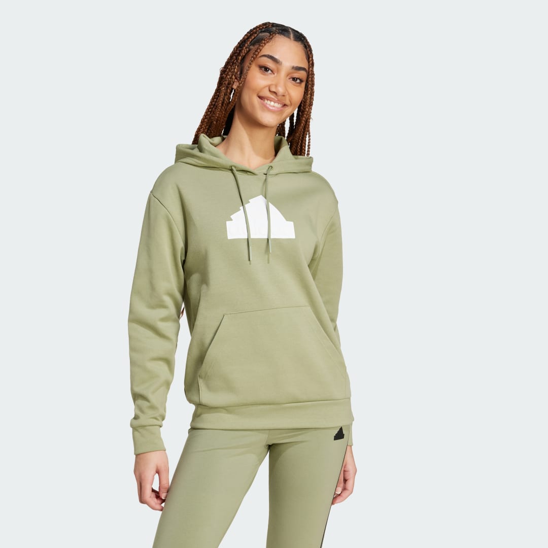 Суитчър adidas Performance Badge of Sport Hoodie Зелено | IW5232, 0