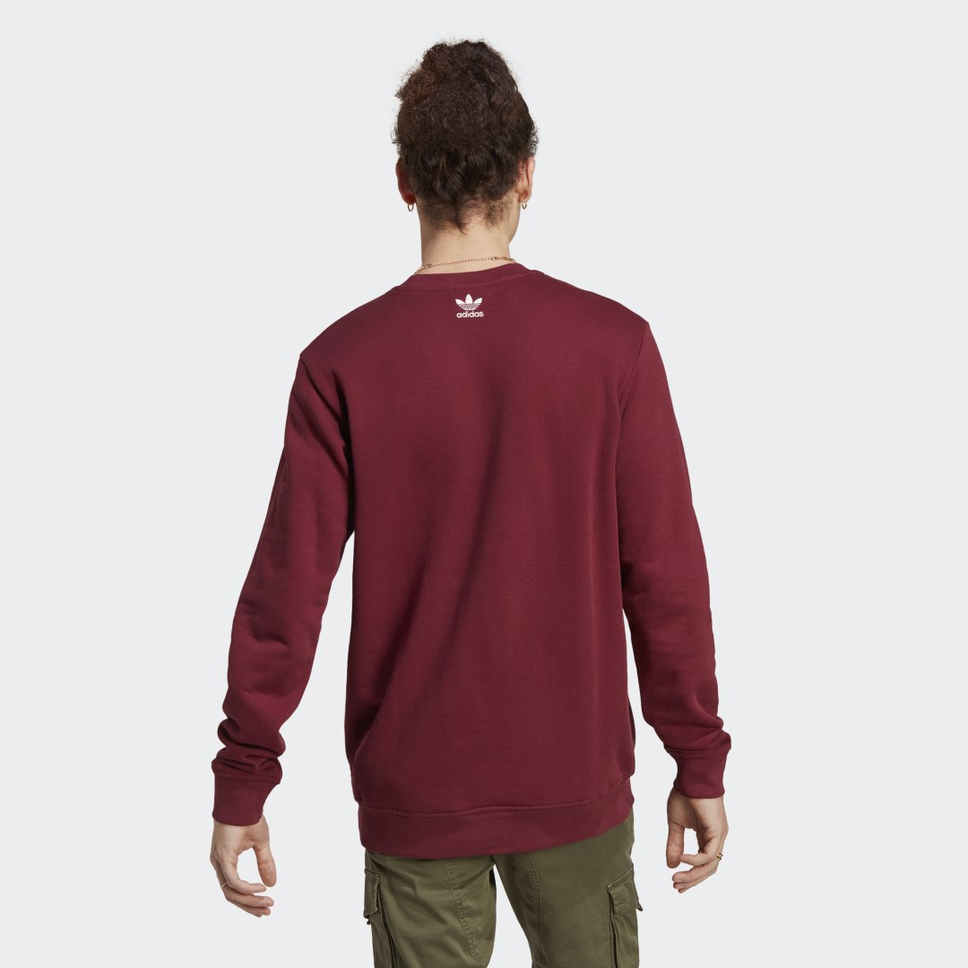 Пуловер adidas Originals Graphics Archive Crew Бургунди | IC5770, 1