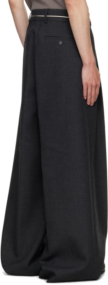 Панталони Dries Van Noten Dries Van Noten Wide Leg Pleated Trousers Сиво | 252-020915-2247, 2